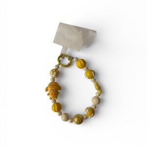 Sanrio Yellow and Cream Pochhacho Phone Charm